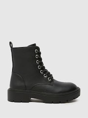 Schuh Celine Lace Up Black Boots - Image 1 of 4