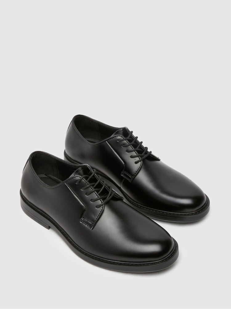 Черные кожаные туфли на шнуровке Schuh Monte - Изображение 2 из 4