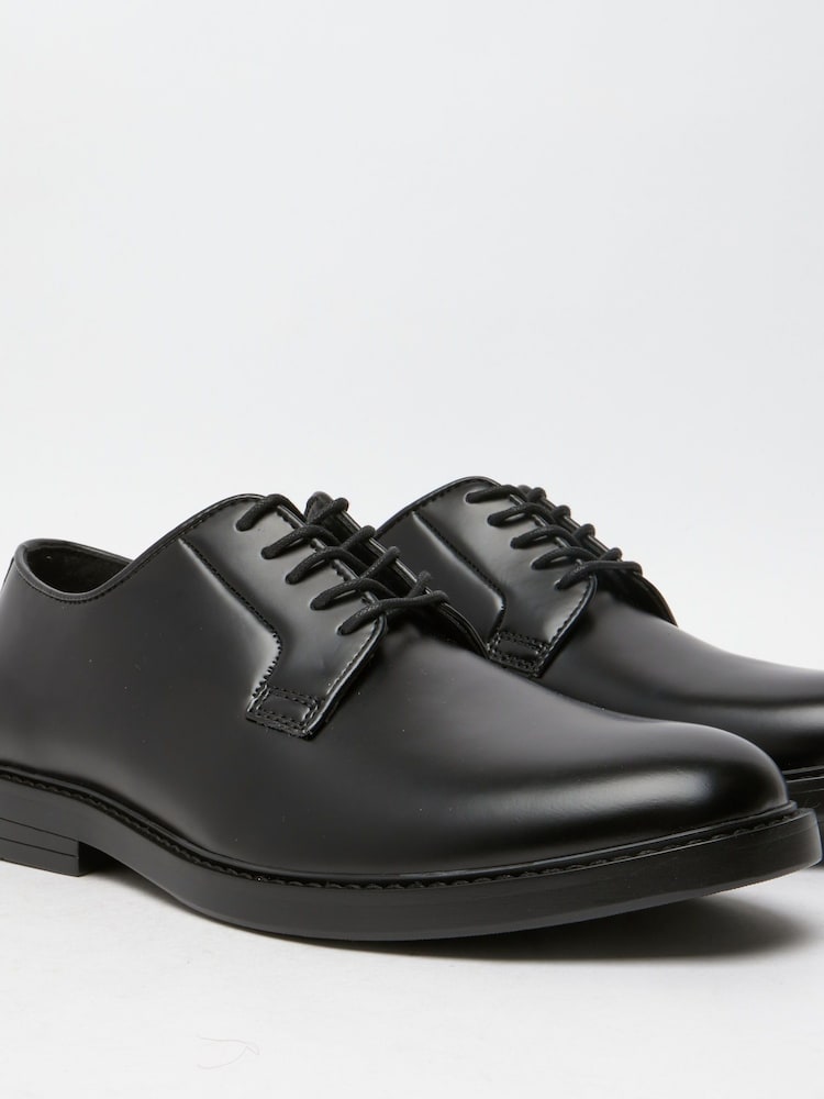 Черные кожаные туфли на шнуровке Schuh Monte - Изображение 4 из 4