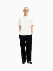 AllSaints White 100% Organic Cotton Underground Crew Neck T-Shirt - Image 5 of 8