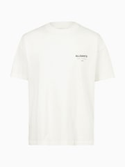 AllSaints White 100% Organic Cotton Underground Crew Neck T-Shirt - Image 8 of 8