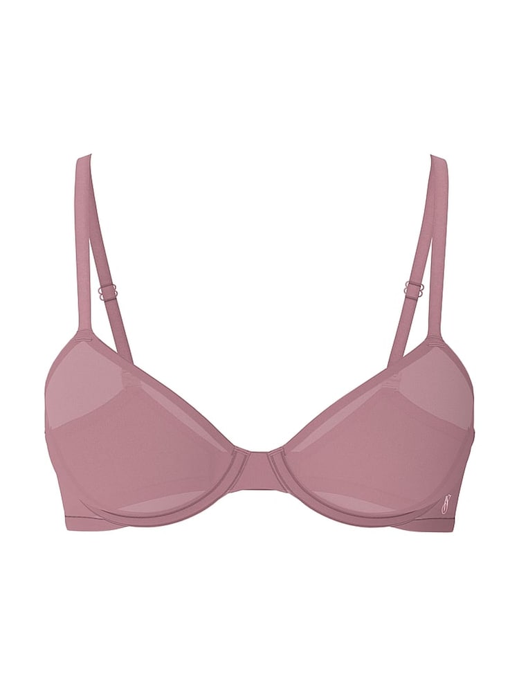 Victoria's Secret Nostalgia Rose Pink SheerSmoothing™ Unlined Demi Bra - Image 3 of 3