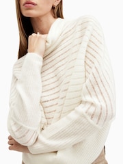 AllSaints White Ridley Ladder Jumper - Image 3 of 7