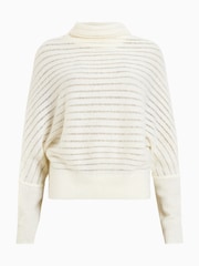 AllSaints White Ridley Ladder Jumper - Image 7 of 7