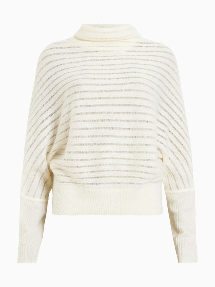 AllSaints White Ridley Ladder Jumper - Image 7 of 7