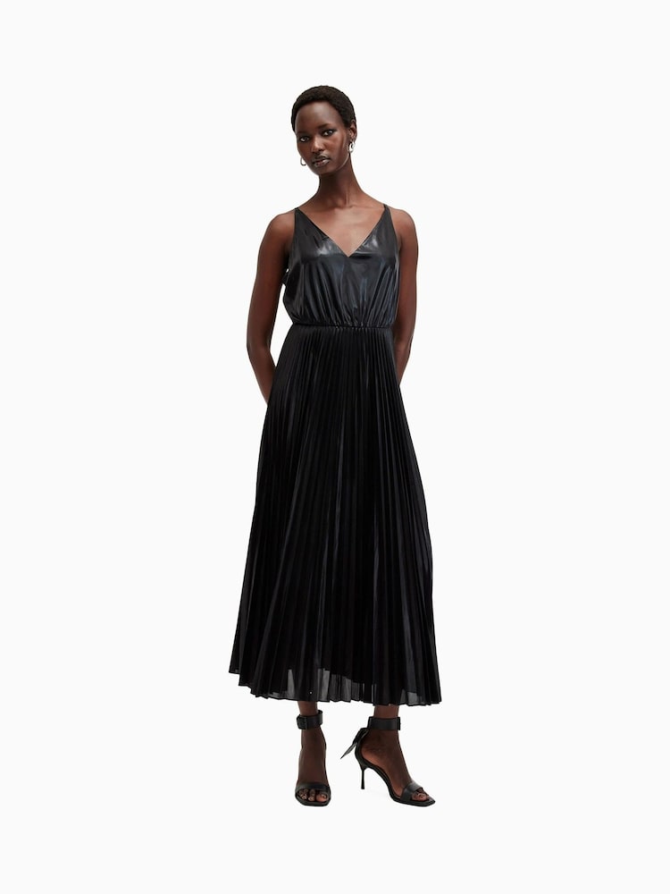 AllSaints Black Spark Dress - Image 1 of 7
