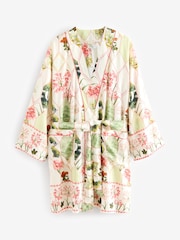 B by Ted Baker Ecru Floral Print Woven Robe - Image 1 of 5