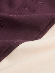 B by Ted Baker Burgundy Red Stripe Rugby Top - Image 2 of 5