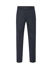 Skopes Blue Tailored Fit Cuba Geometric Dinner Suit Trousers - Image 3 of 4