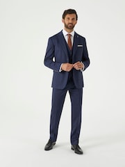 Skopes Blue Tailored Fit Ultimate Comfort Fenton Check Suit Jacket - Image 2 of 6