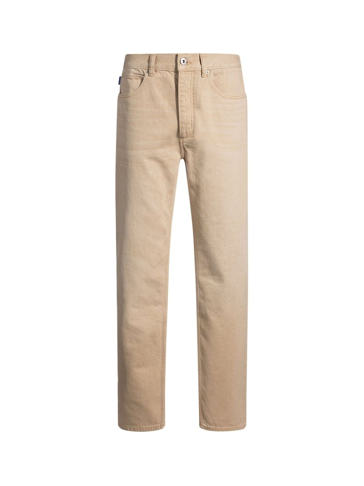 HUGO Beige Jonah Straight Fit Jeans - Image 4 of 7