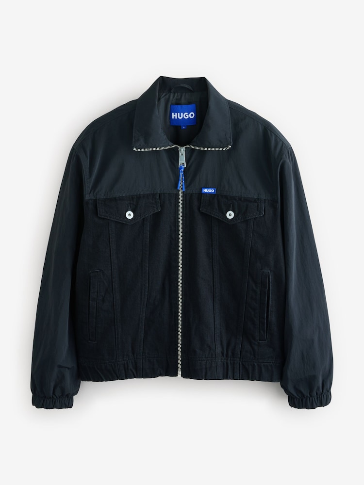 HUGO Black Sporty Hybrid Jacket - Image 4 of 4