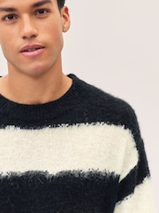 HUGO Black Somi Stripe Jumper - Image 3 of 5