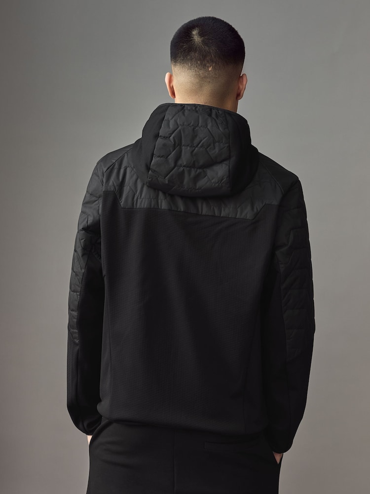 BOSS Black Wilder Hooded Hybrid Padded Jacket - Image 2 of 4