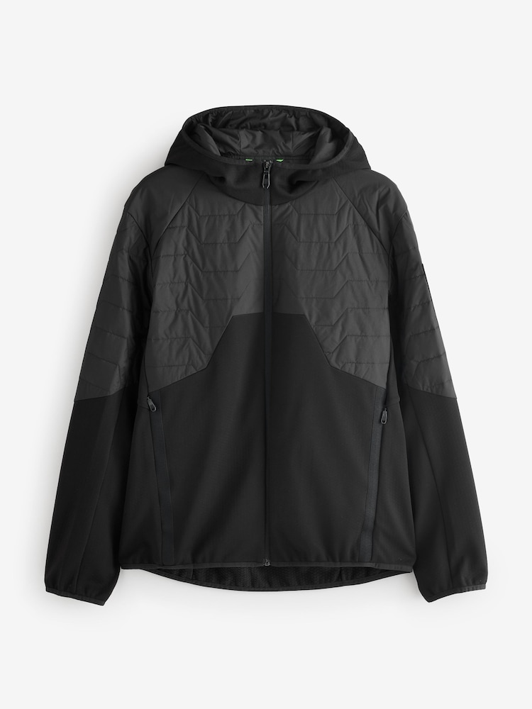 BOSS Black Wilder Hooded Hybrid Padded Jacket - Image 4 of 4