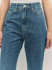 BOSS Blue Classic Mom Fit Denim 100% Cotton Jeans - Image 3 of 8