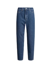 BOSS Blue Classic Mom Fit Denim 100% Cotton Jeans - Image 5 of 8