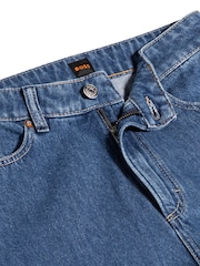 BOSS Blue Classic Mom Fit Denim 100% Cotton Jeans - Image 8 of 8