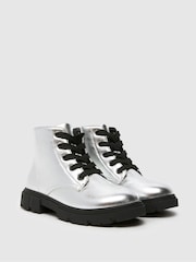 Schuh Silver Carnival Lace Boots - Image 2 of 4