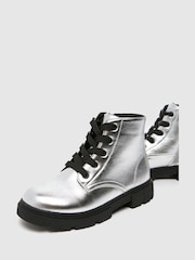 Schuh Silver Carnival Lace Boots - Image 3 of 4