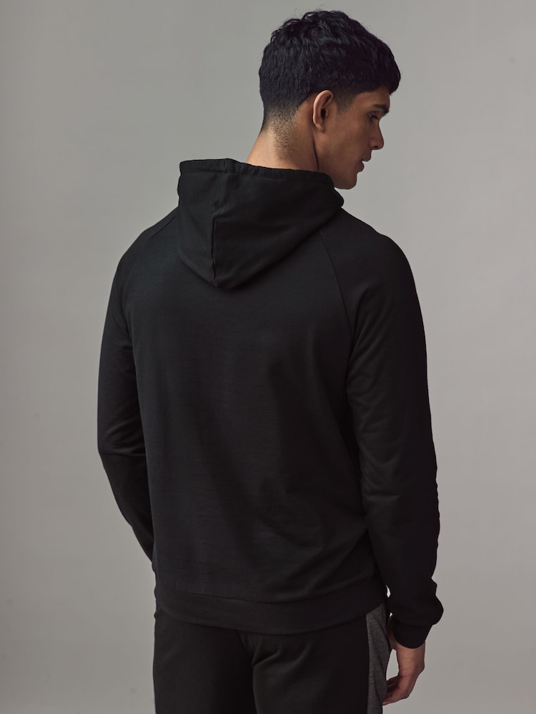 BOSS Black Logo 100% Cotton Terry Hoodie - Image 2 of 4 BOSS Black Logo 100% Cotton Terry Hoodie - Image 2 of 4