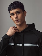 BOSS Black Logo 100% Cotton Terry Hoodie - Image 3 of 4