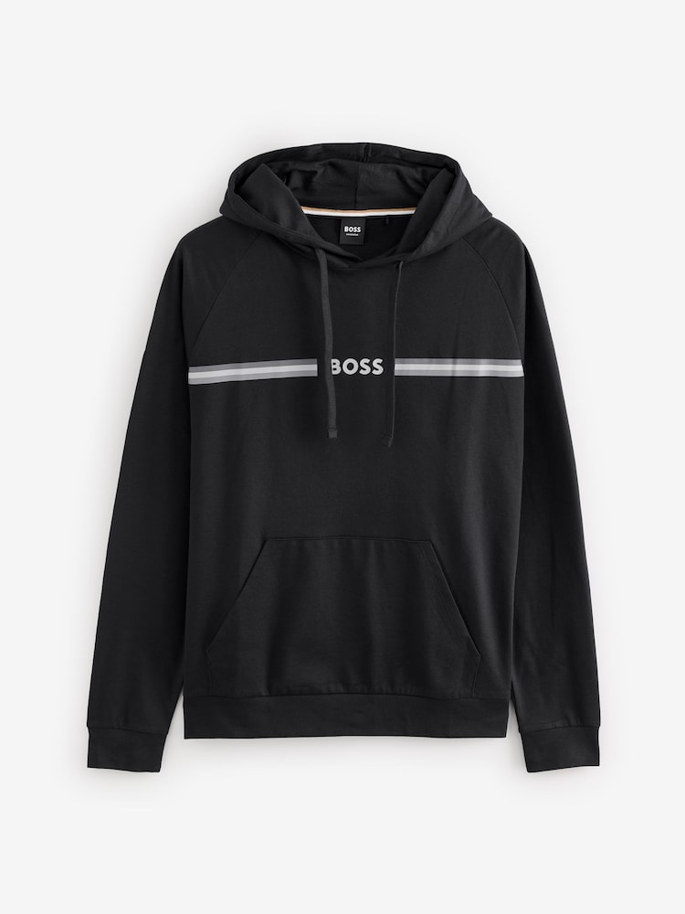 BOSS Black Logo 100% Cotton Terry Hoodie - Image 4 of 4