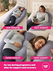 Silentnight Grey Pregnancy Body Support Pillow - Image 4 of 10