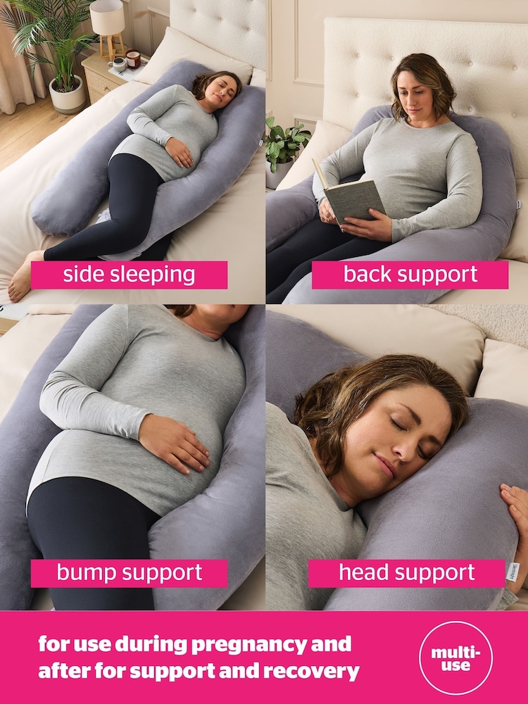 Silentnight Grey Pregnancy Body Support Pillow - Image 4 of 10
