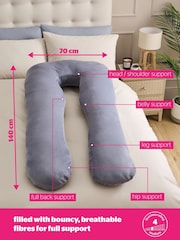 Silentnight Grey Pregnancy Body Support Pillow - Image 5 of 10