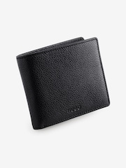 HUGO Black Subway Leather Coin Wallet - Image 1 of 2