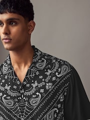 HUGO Black Oversized Fit Espino Short Sleeve Shirt - Image 3 of 4