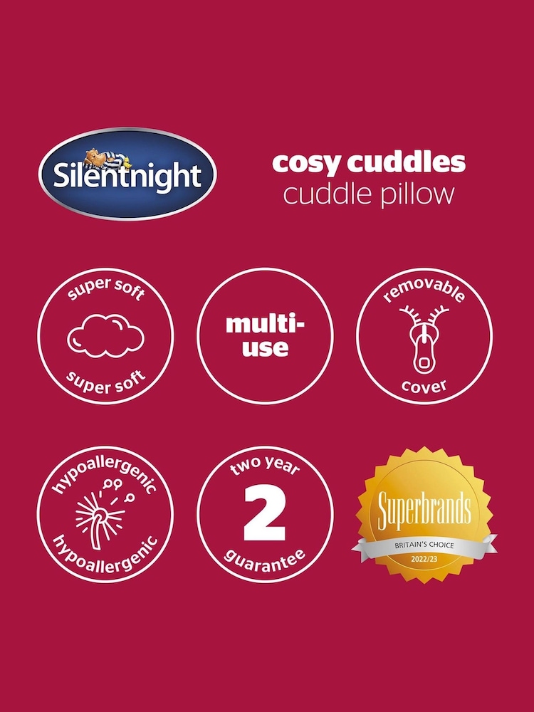 Silentnight Grey Cosy Cuddle Support Pillow - Image 10 of 10
