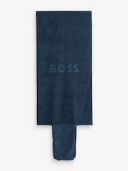 BOSS Navy Swim Shorts, Bag, Towel Beach Gift Set - Image 3 of 4