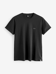 Черный - BOSS Chest Logo 100% Cotton T-Shirt - Image 5 of 5