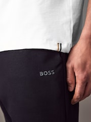 BOSS White Chest Logo 100% Cotton T-Shirt - Image 4 of 5