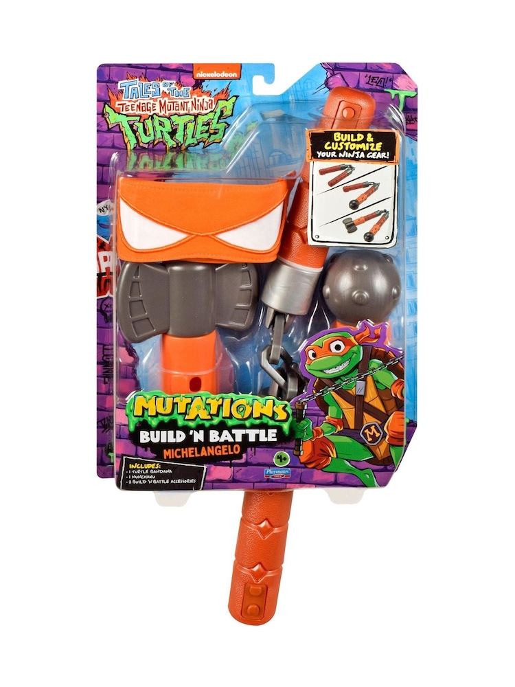 Teenage Mutant Ninja Turtles Mutation Build N Battle Michaelangelo's Weapons Toy - Image 4 of 4