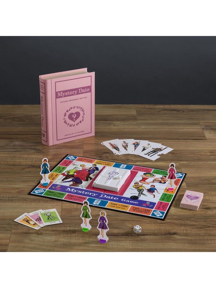 WS Games Pale Pink Mystery Vintage Bookshelf Board Game - Image 1 of 5