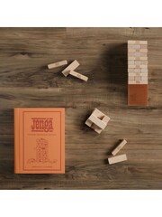WS Games Orange Jenga Vintage Bookshelf Board Game - Image 3 of 6