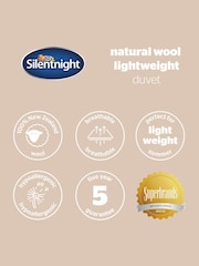 Silentnight Luxury Natural Lightweight Wool White Duvet - Image 9 of 9
