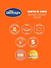 Silentnight Warm And Cosy Double Decker 18 Tog Duvet - Image 7 of 7