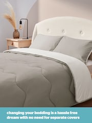 Silentnight Summer Breeze Seersucker Coverless  White Cream Duvet And Tog - Image 2 of 9