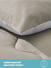Silentnight Summer Breeze Seersucker Coverless  White Cream Duvet And Tog - Image 4 of 9