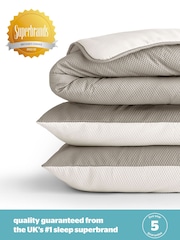 Silentnight Summer Breeze Seersucker Coverless  White Cream Duvet And Tog - Image 8 of 9