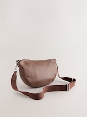 Marrón tostado - Bolso bandolera de piel - Imagen 5 de 9