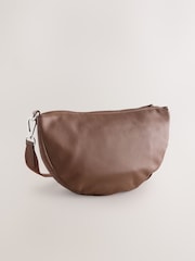 Marrón tostado - Bolso bandolera de piel - Imagen 6 de 9