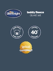 Silentnight Sage Teddy Fleece Duvet Set - Image 7 of 7
