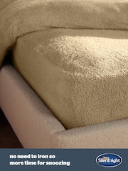 Silentnight Natural Teddy Fleece Fitted Sheet - Image 4 of 7