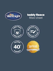 Silentnight Natural Teddy Fleece Fitted Sheet - Image 7 of 7