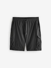 BOSS Black Logo Badge Tech Stretch Cargo Shorts - Image 1 of 1